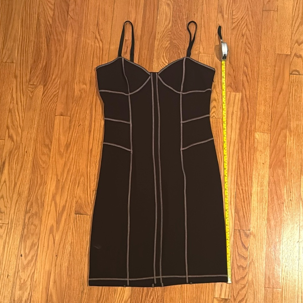 14 MODA International Black Dress Bodycon Fitted Outfit